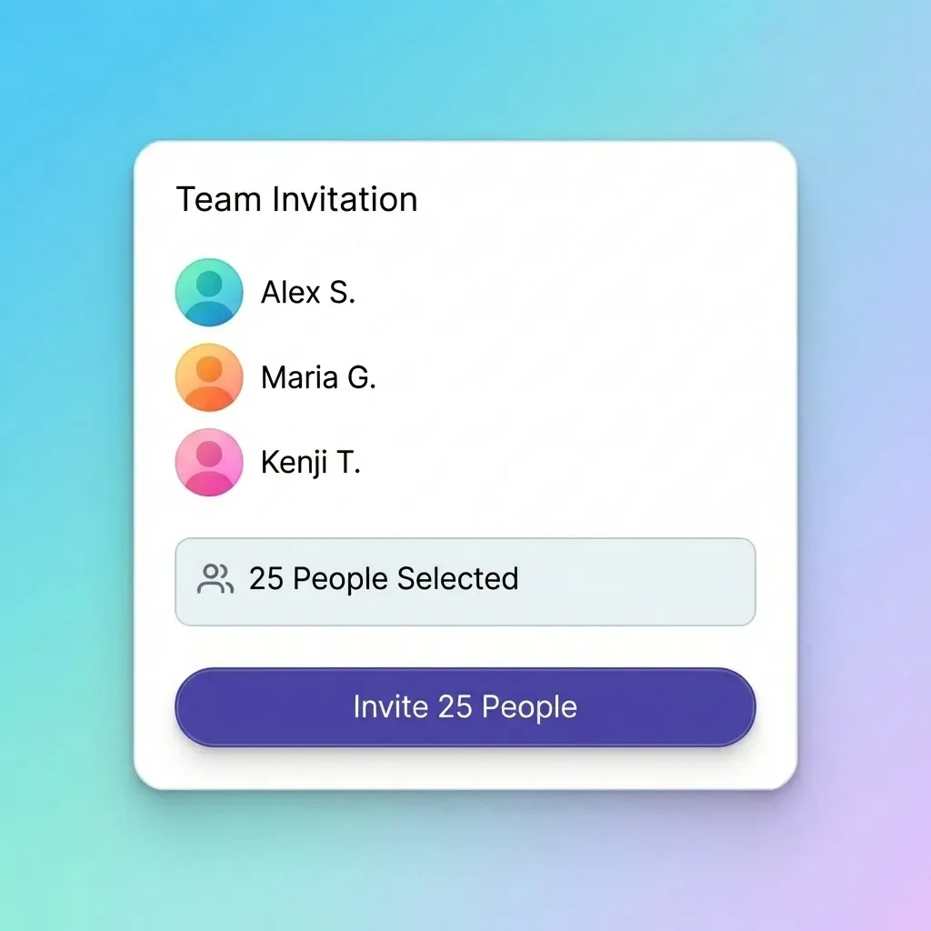 Team Invitation Interface