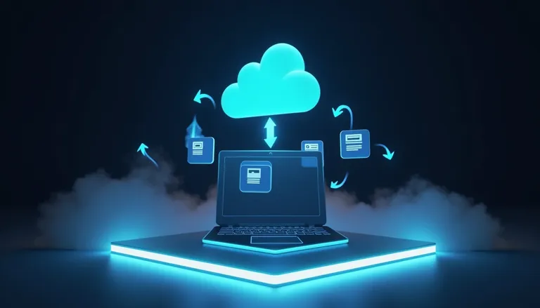 Desktop app sync activity and file management