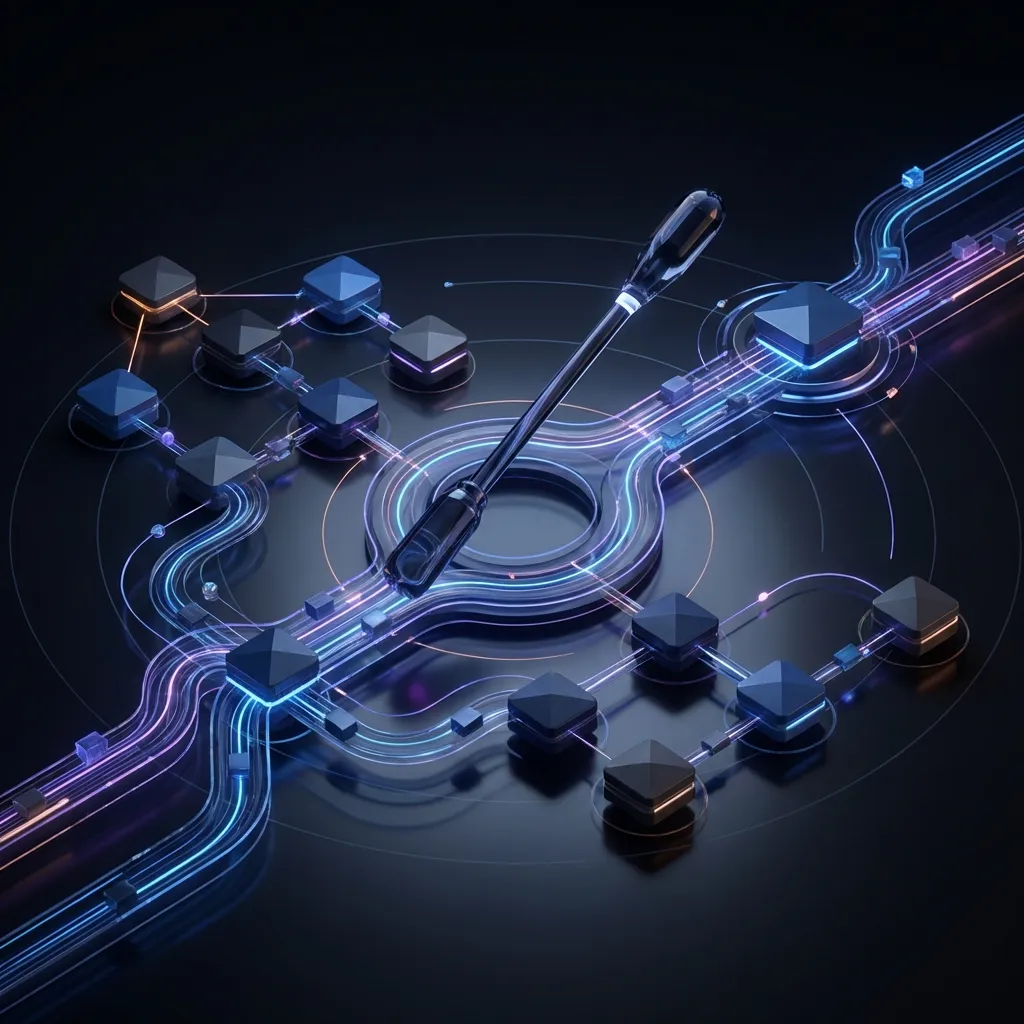 Multi-agent orchestration diagram for audio production