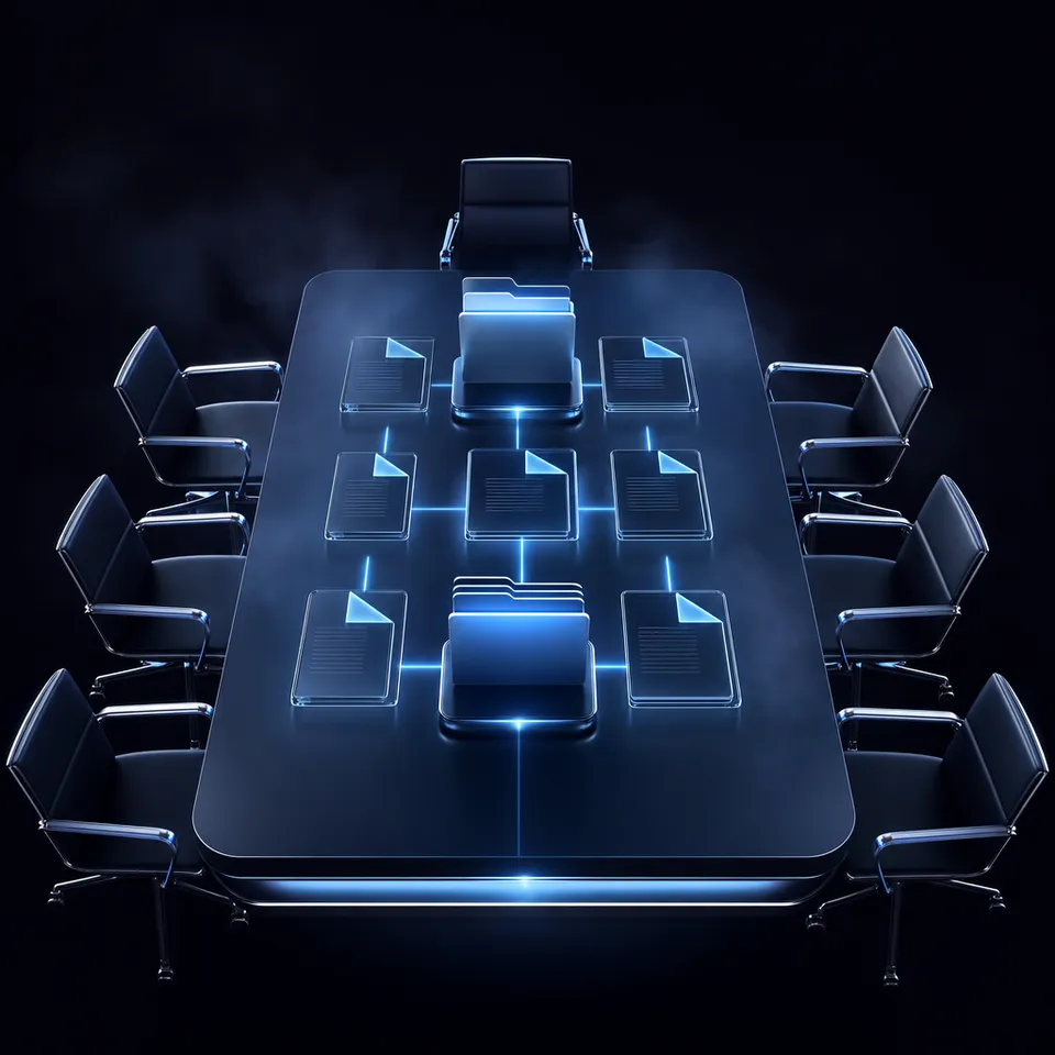 AI agent workspace dashboard illustration