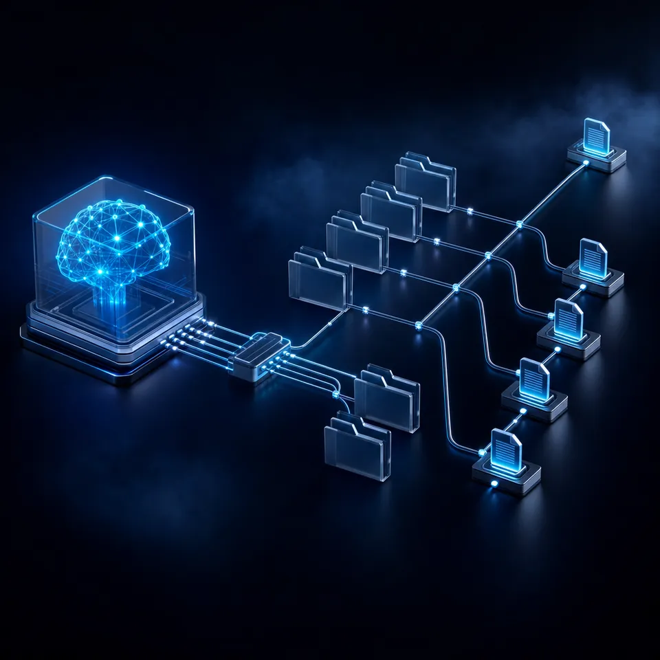 AI agent sharing files through a cloud workspace