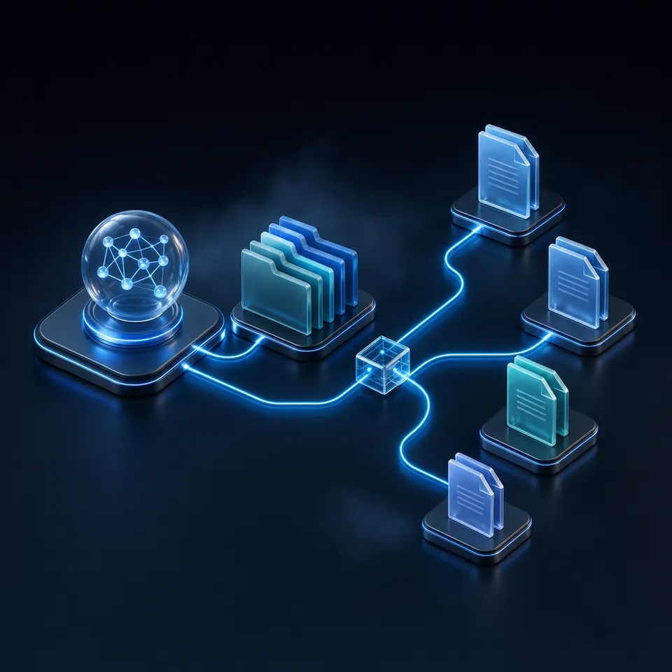 An AI agent managing network routing decisions through a shared workspace.