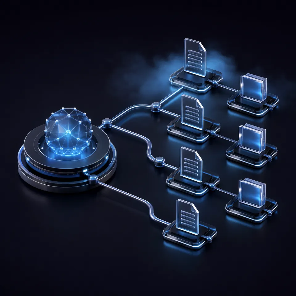 Distributed nodes connected through an intelligent coordination layer