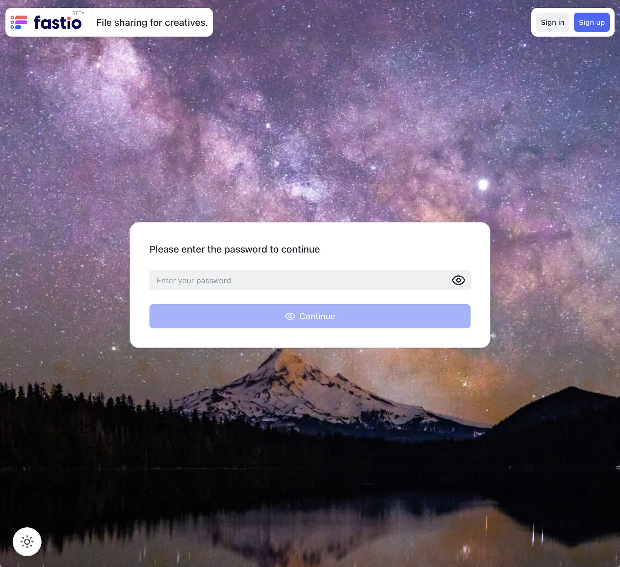 Password-protected portal with custom branding