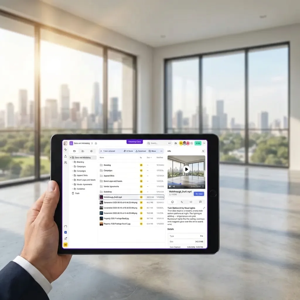 Real Estate Agent with Tablet