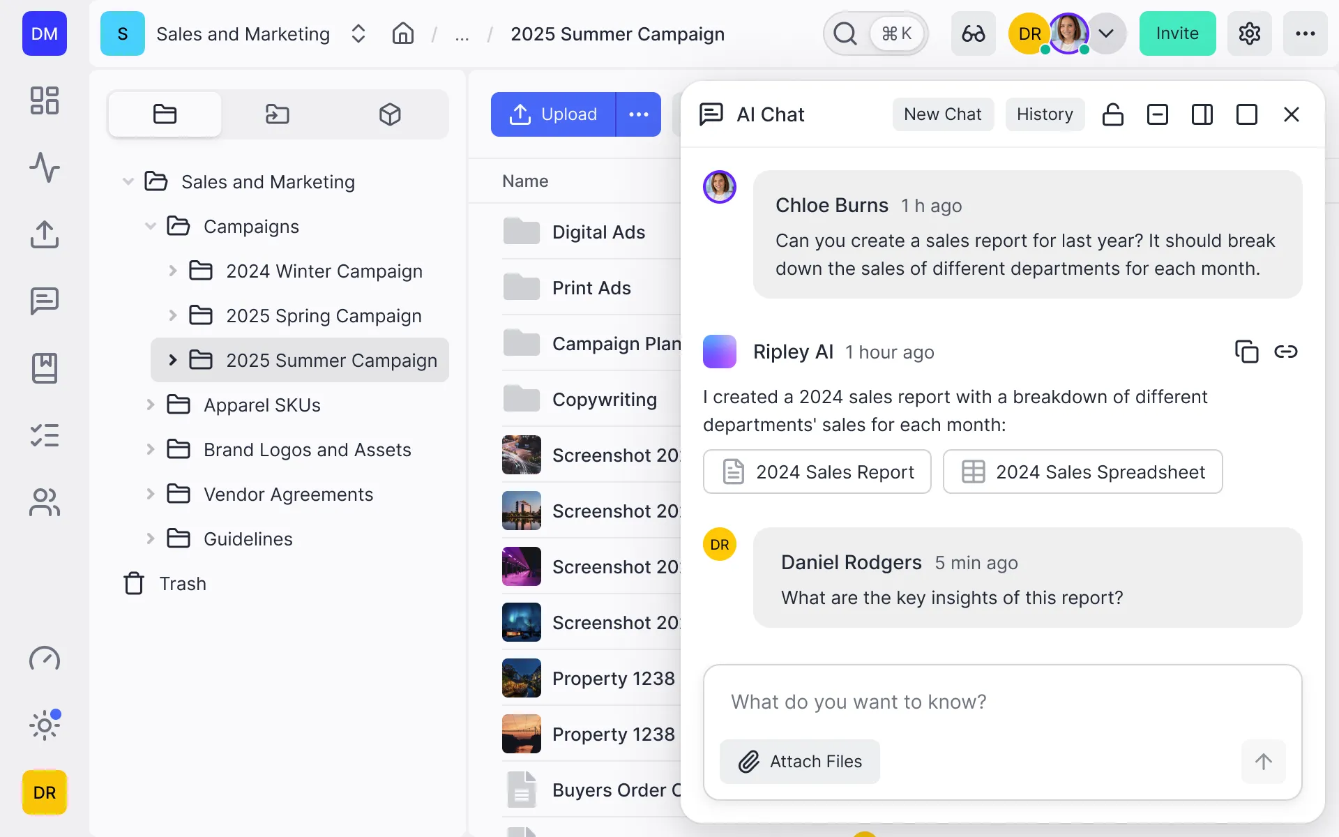 Ripley AI — workspace intelligence diagram