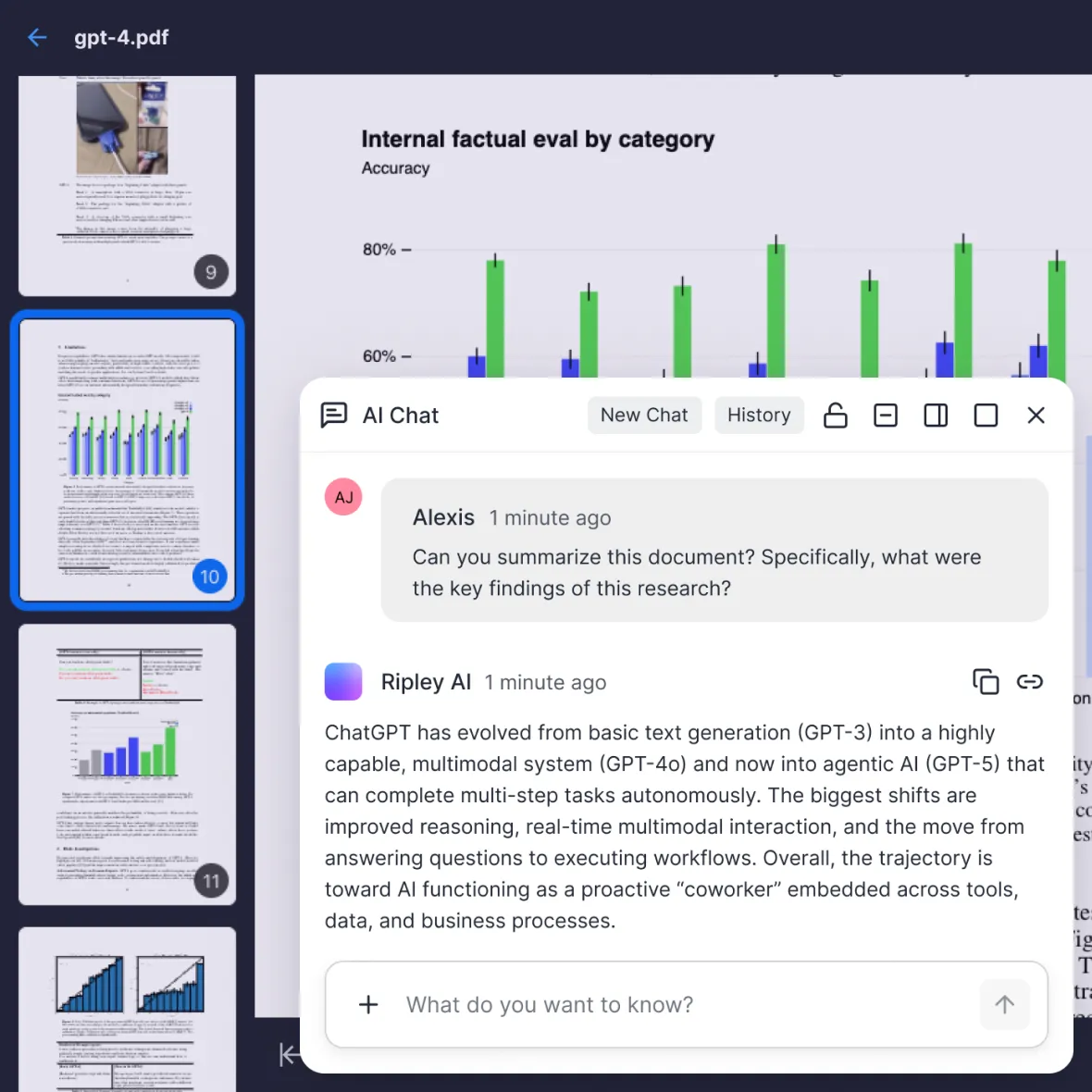 Interactive document AI