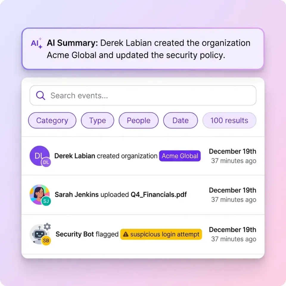 Secure portals let you share with stakeholders without exposing your internal network