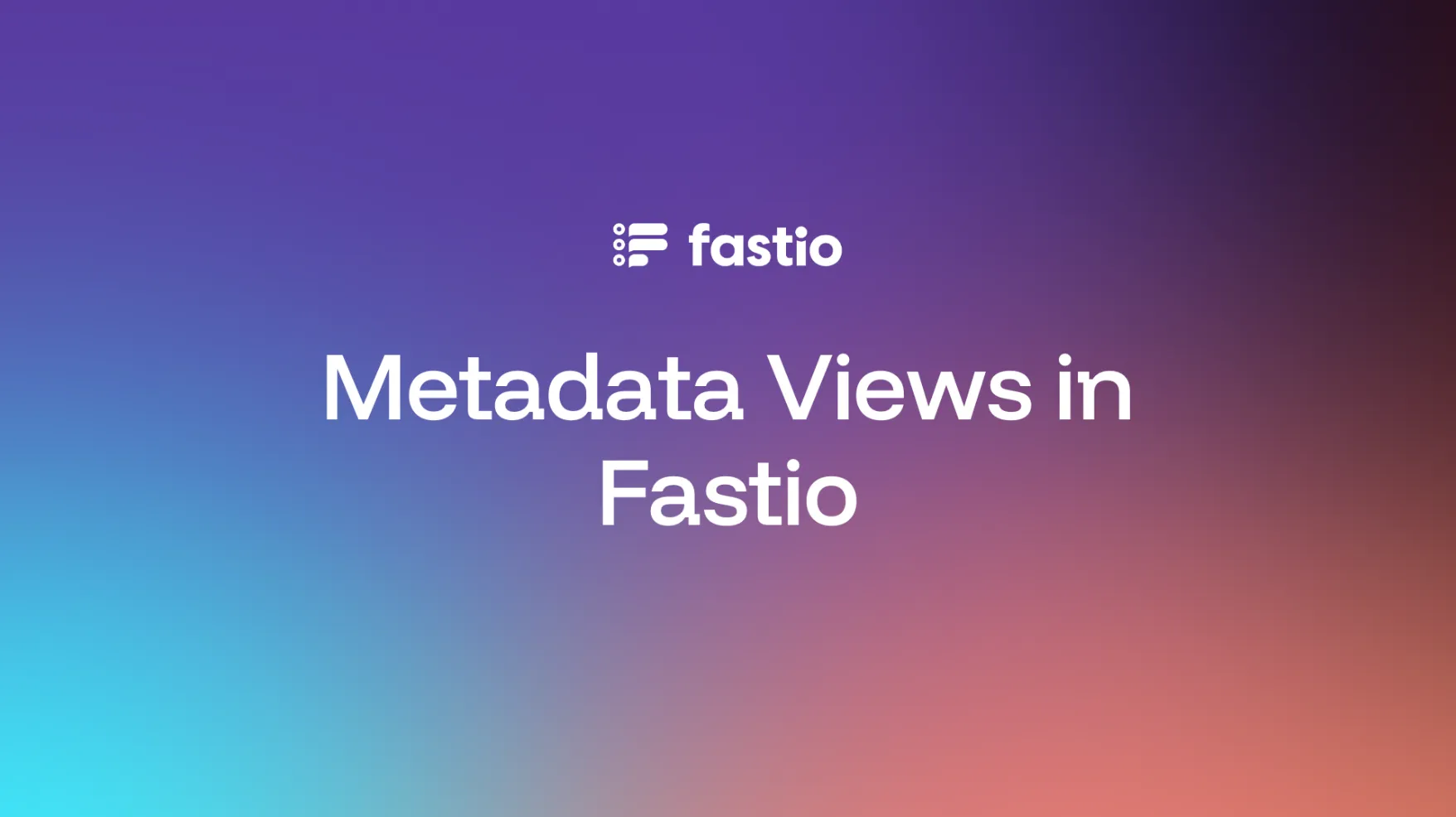 Video thumbnail: See Metadata Views in action