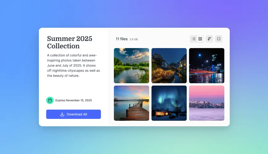 Customizable Sharing Interface