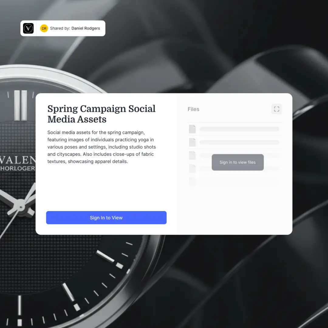 Custom Sharing Interface